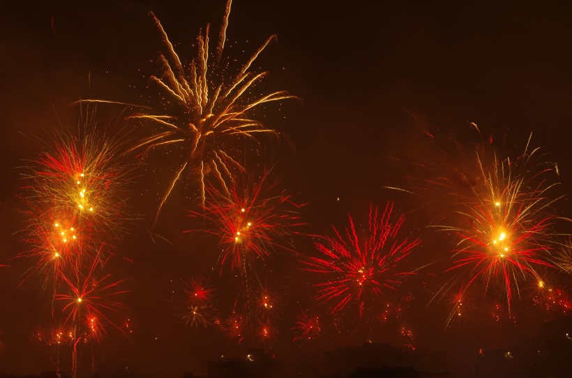 壮观绚丽的烟花图片