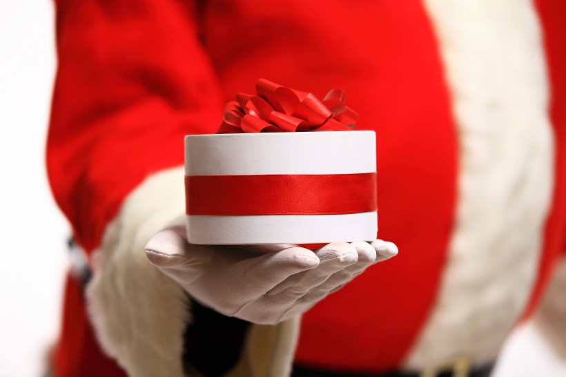 送礼物的圣诞老人图片大全