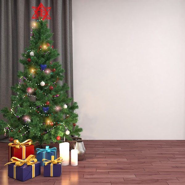 室内圣诞树图片