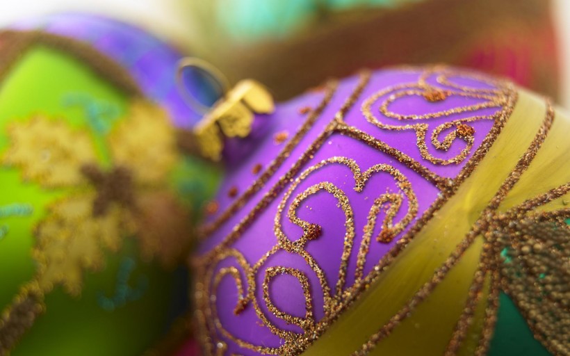 圣诞节彩球图片大全