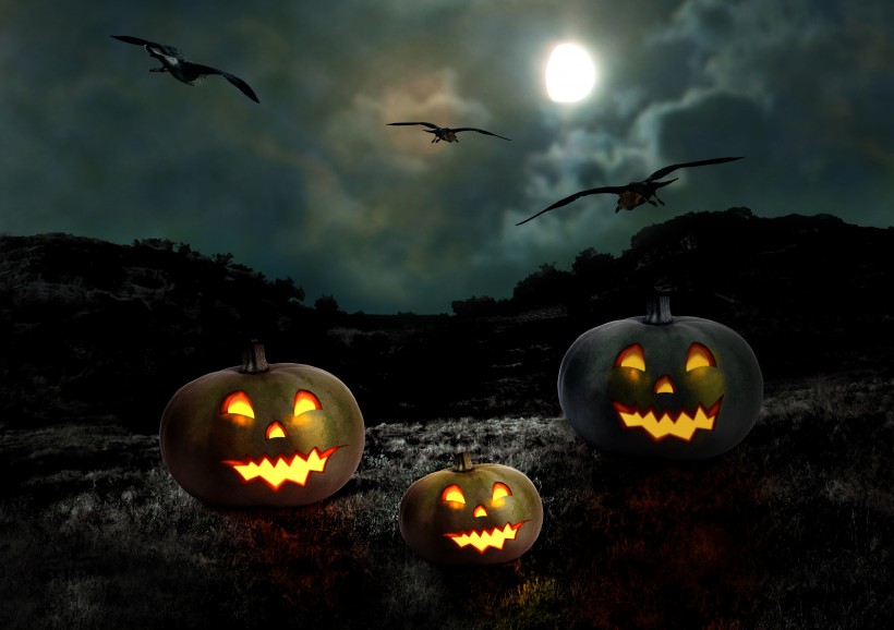 万圣节南瓜灯图片 灯笼图片
