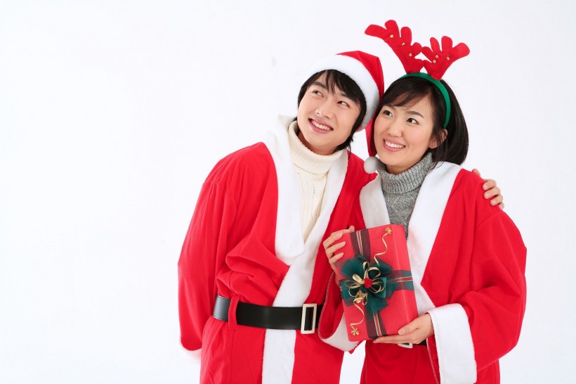 圣诞服饰装扮与礼物图片