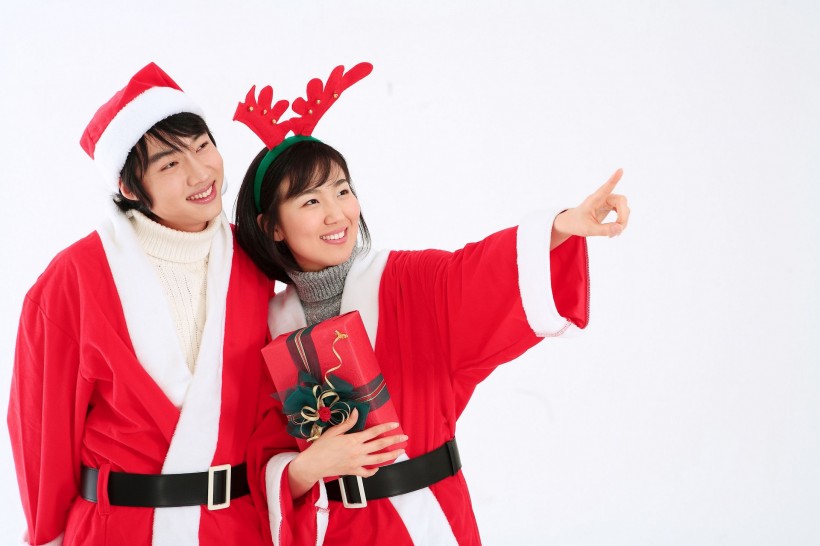 圣诞服饰装扮与礼物图片