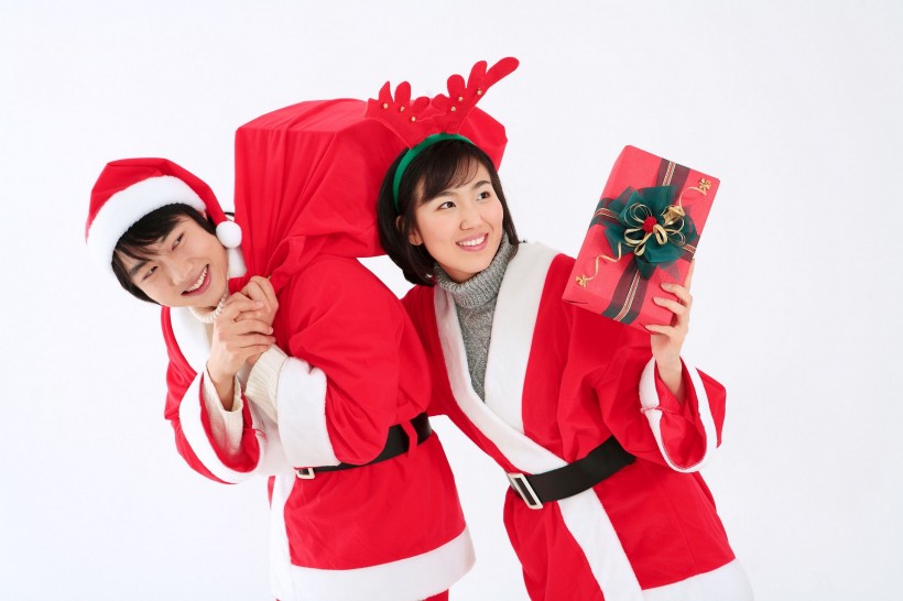 圣诞服饰装扮与礼物图片
