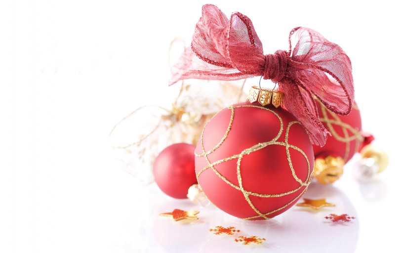 圣诞节装饰彩球图片