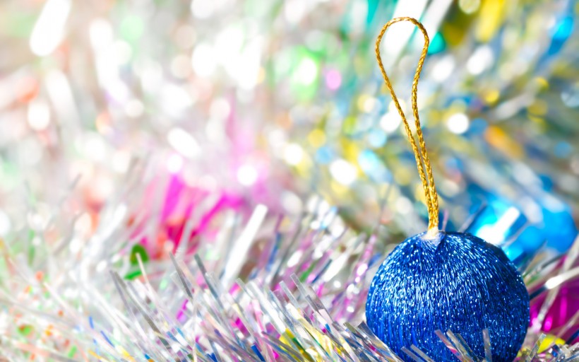 圣诞节彩球图片