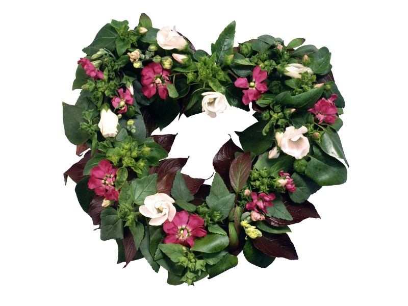 情人节心形花环图片