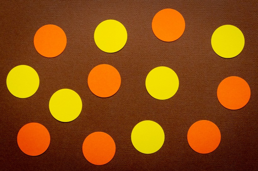 彩色圆圈背景素材图片