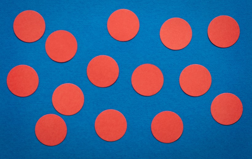 彩色圆圈背景素材图片