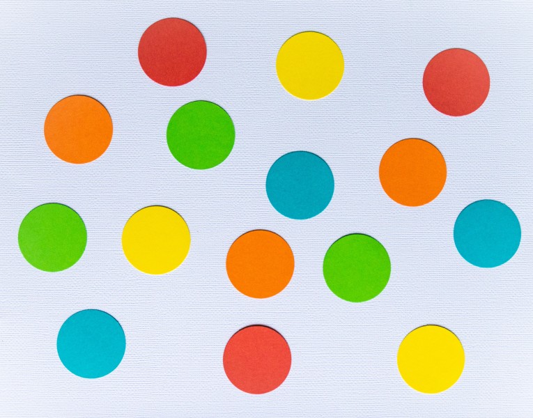 彩色圆圈背景素材图片