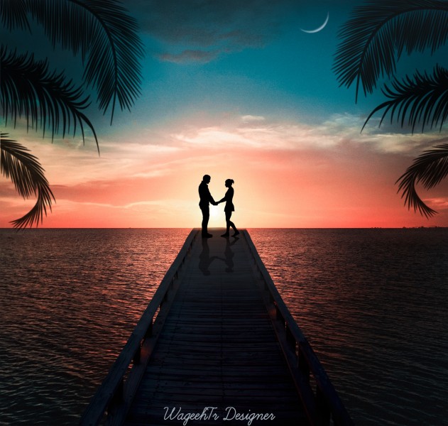 人物剪影素材图片