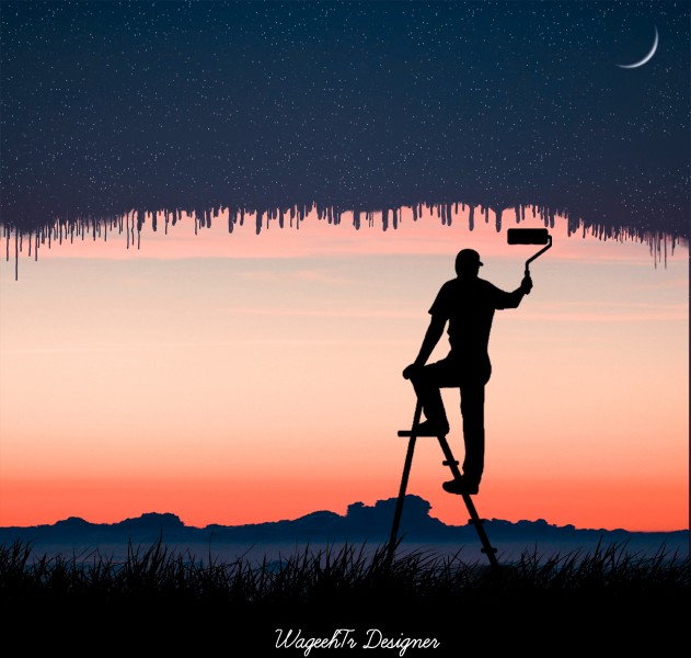 人物剪影素材图片