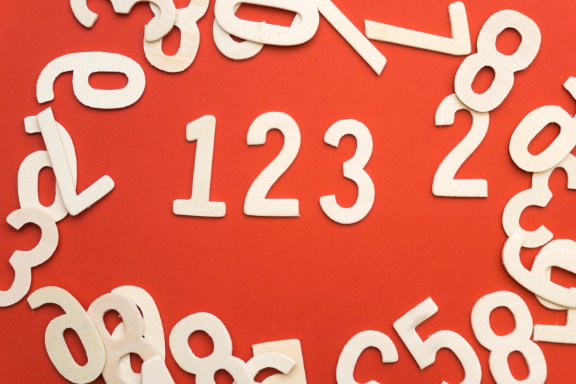 平铺数字背景素材图片大全