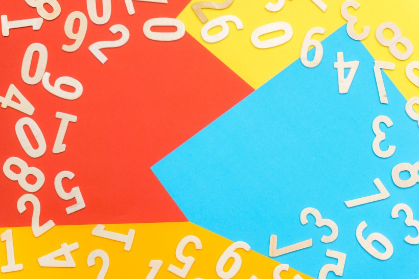 平铺数字背景素材图片大全