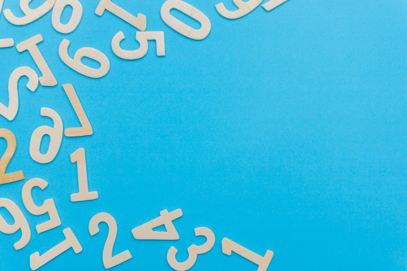 平铺数字背景素材图片大全