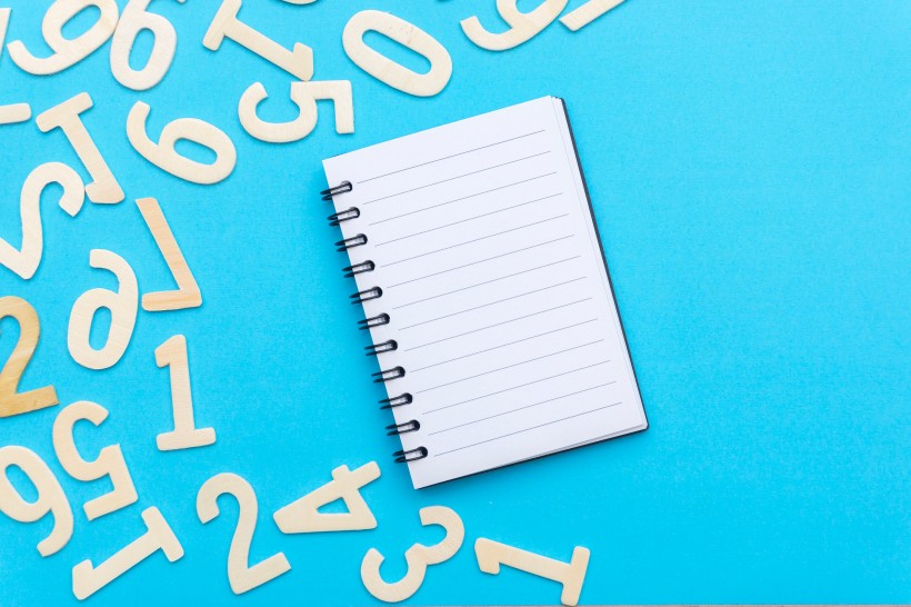 平铺数字背景素材图片大全