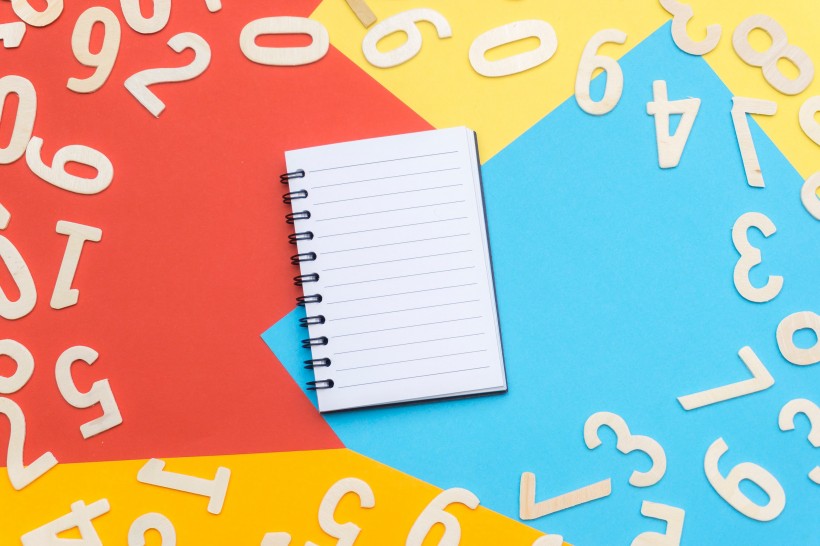 平铺数字背景素材图片大全