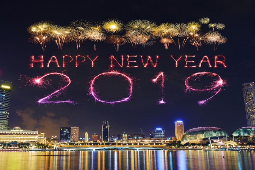 2019新年快乐艺术设计素材图片