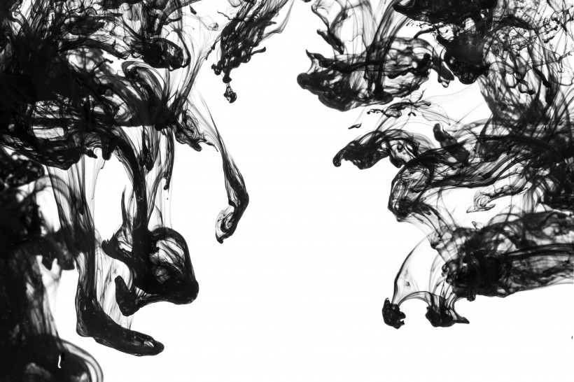 黑色水墨背景图片