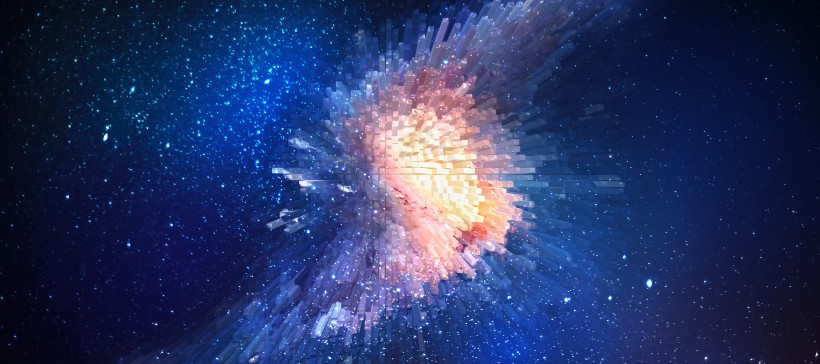 放射星空宇宙背景图片