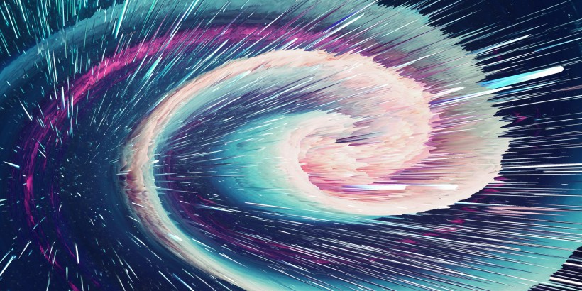 放射星空宇宙背景图片