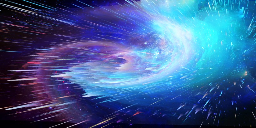 放射星空宇宙背景图片