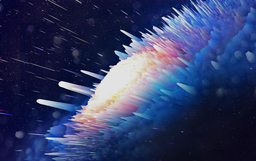 放射星空宇宙背景图片