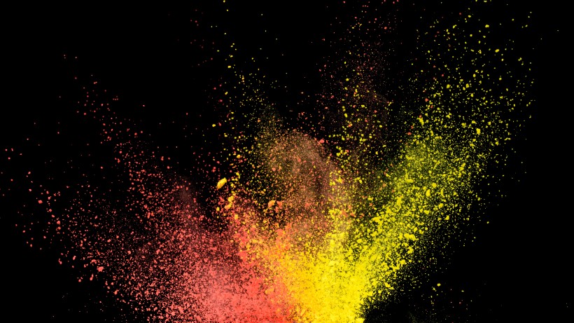 暖色调彩色粉末背景图片大全