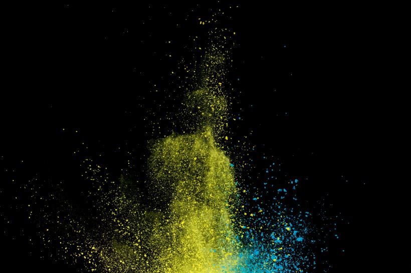 暖色调彩色粉末背景图片大全