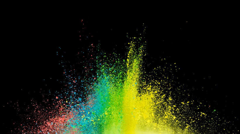 暖色调彩色粉末背景图片大全