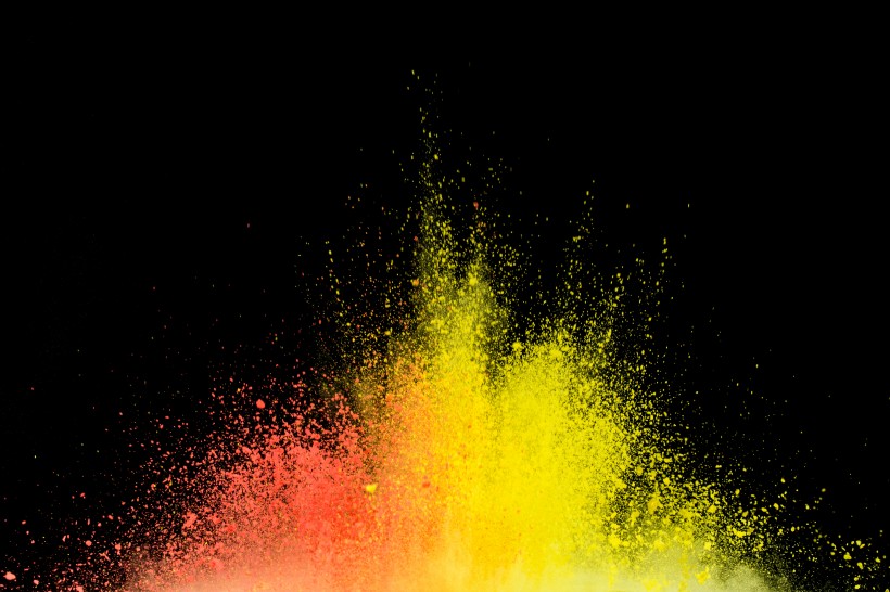 暖色调彩色粉末背景图片大全