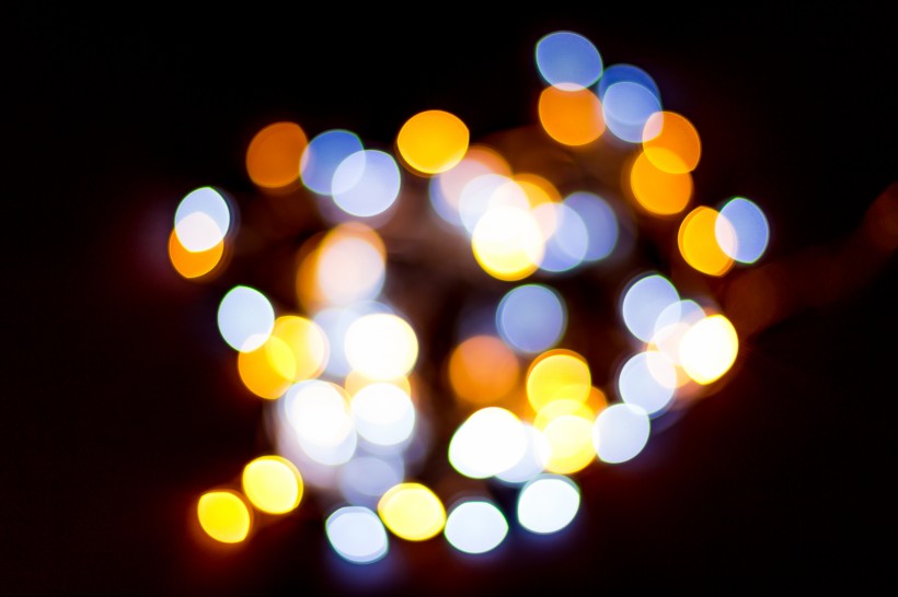 霓虹灯亮点虚化背景图片