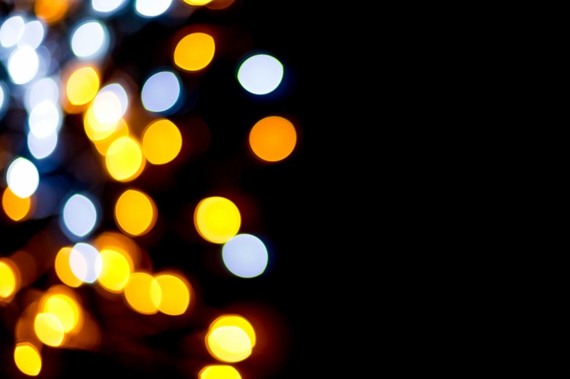 霓虹灯亮点虚化背景图片