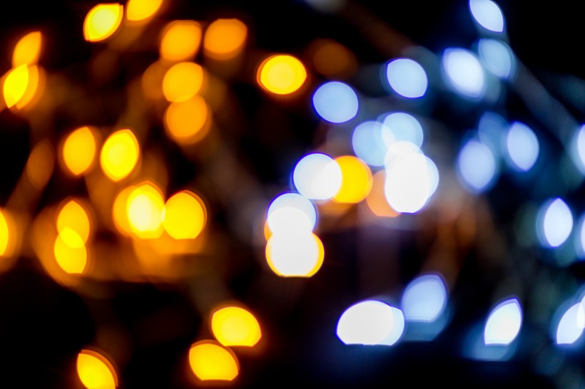 霓虹灯亮点虚化背景图片