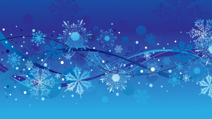 雪花图形简约背景图片