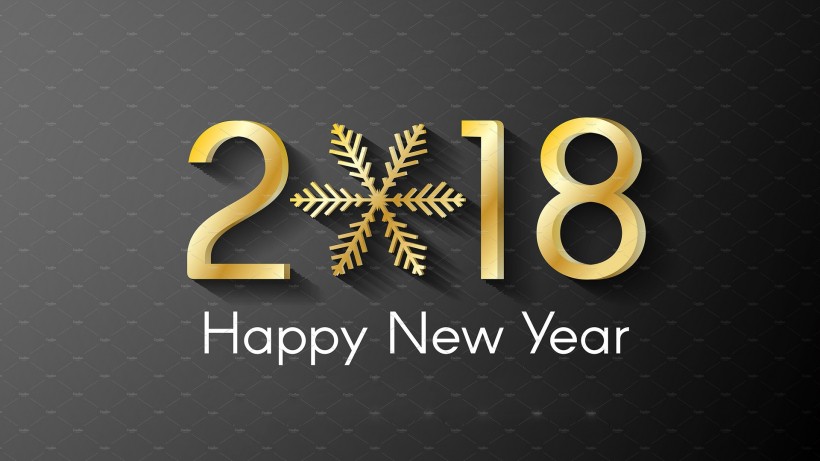 2018新年数字素材图片