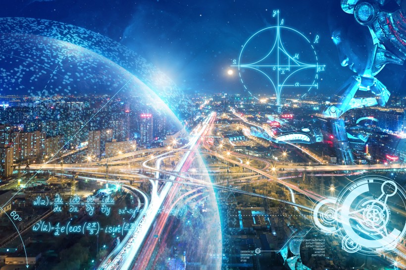 科幻商贸城市素材图片