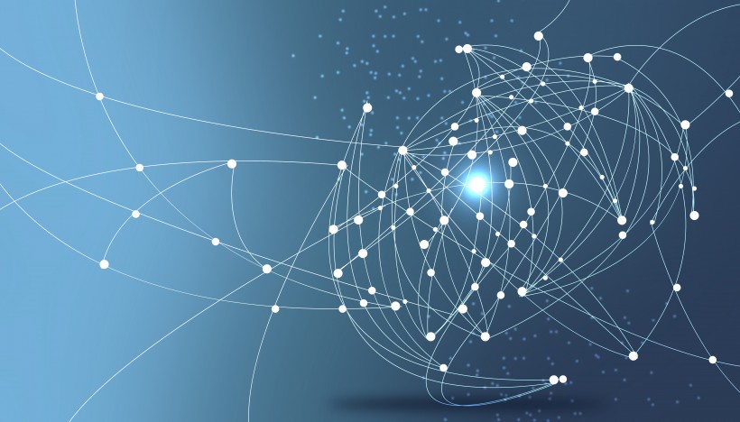 唯美的科技线条背景图片