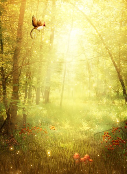 梦幻童话背景素材图片