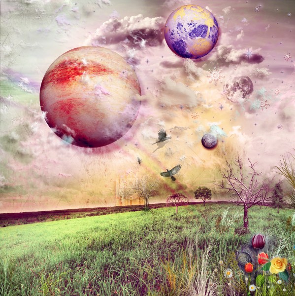 春天艺术元素背景图片