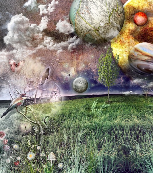 春天艺术元素背景图片