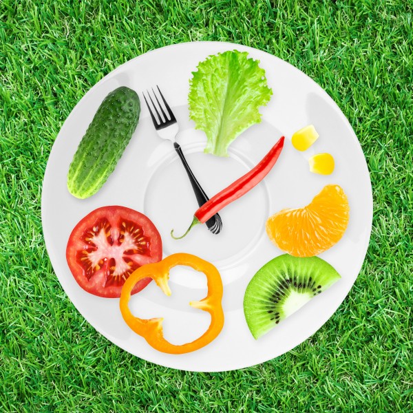 创意水果组合钟表图片