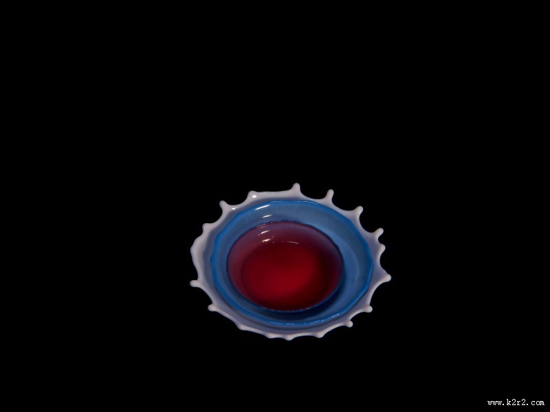 碟子形状的水滴图片