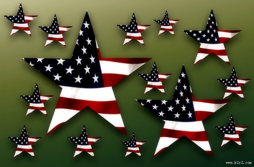 美国星条旗图案背景图片