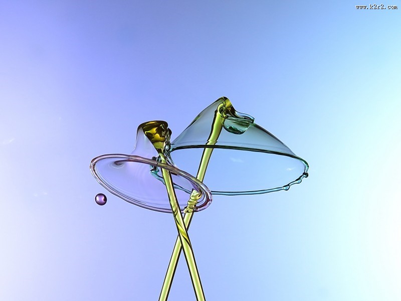 交叉的水花图片