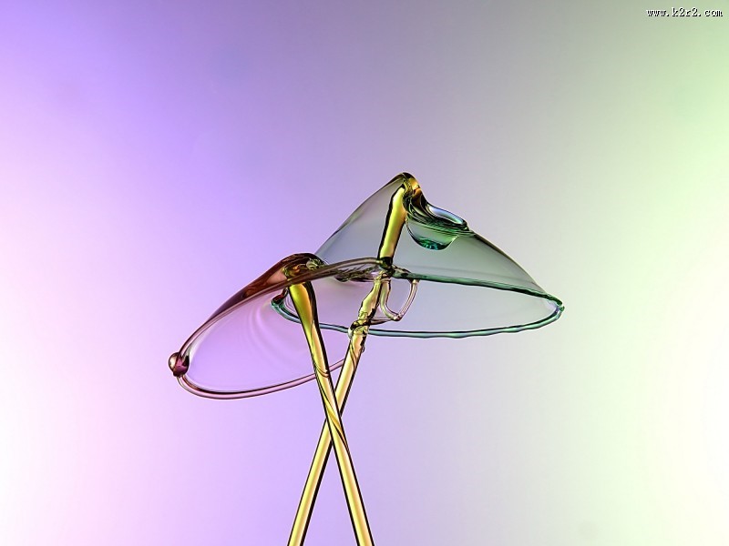 交叉的水花图片