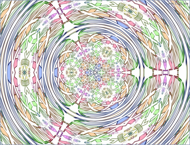 扩散的圆形花纹背景图片