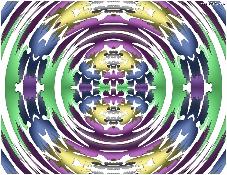 扩散的圆形花纹背景图片