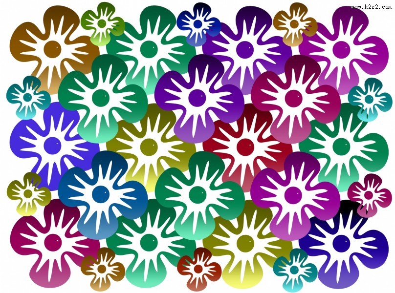 扩散的圆形花纹背景图片