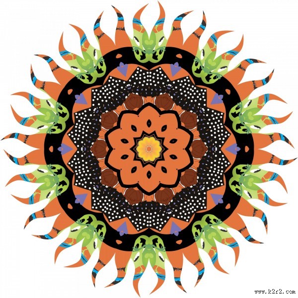 怪异的花纹背景图片大全